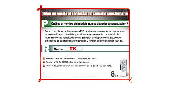 [Anuncio de los ganadores] Pregunta en línea de Autonics (Diciembre 1 - 31)